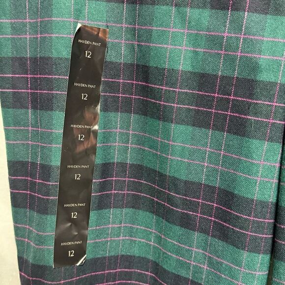 Banana Republic Hayden Pant Green Plaid NWT - Picture 3 of 8